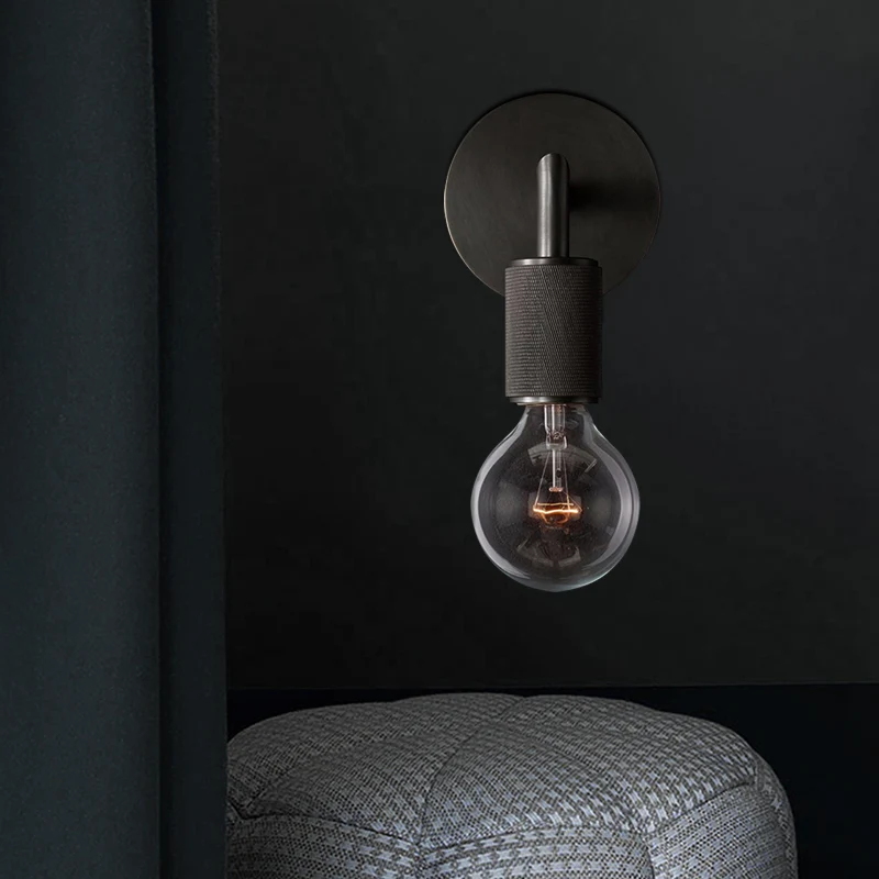 Kale lamp metalen wandverlichtingsarmatuur Minimalistisch 1/2-licht binnen-sconce lamp zwart/messing/chroom met vierkante...