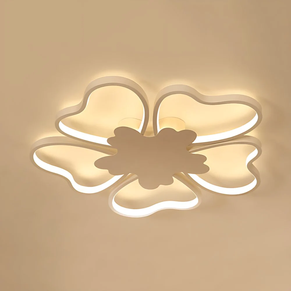 Kinderbloesemvorm plafondmontage licht acryl oogverzorgende LED-plafondlamp wit voor foyer Clearhalo