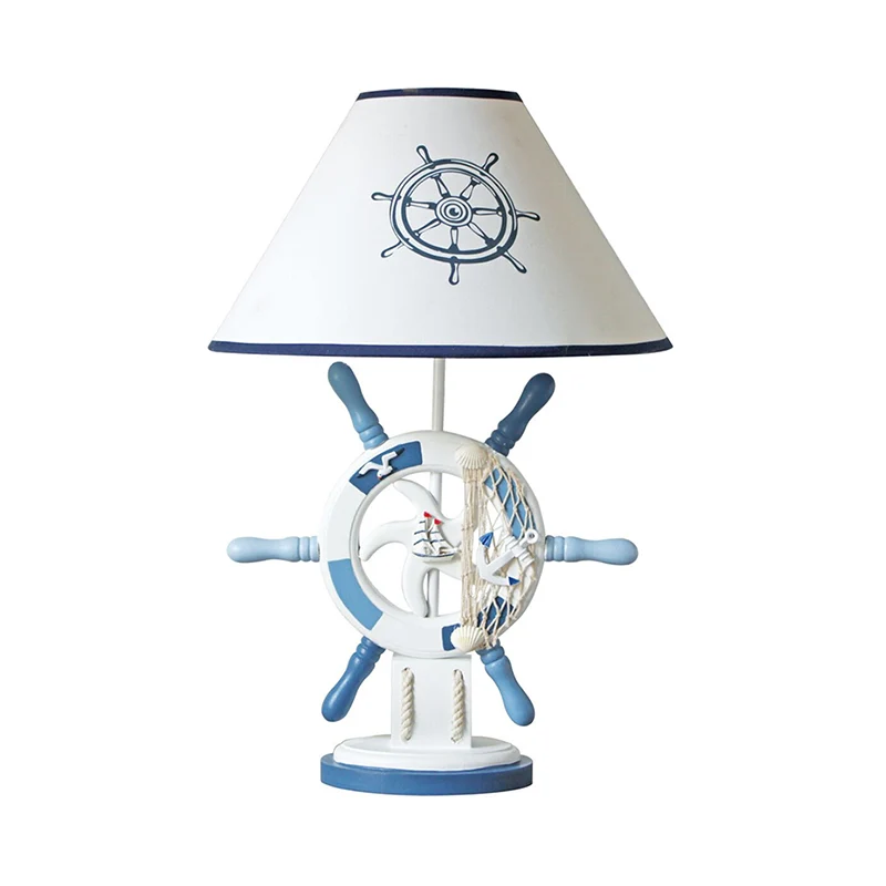 Kinderstijl Roer Tafellamp Hout 1 Hoofd Nachtkastje Nachtlampje Roze/Blauw/Groen met Dimmer/Aan/uit-schakelaar Clearhalo