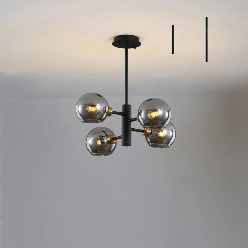 Koepelvormige hanglamp postmoderne stijl glazen eetkamer kroonluchter verlichtingsarmatuur Clearhalo