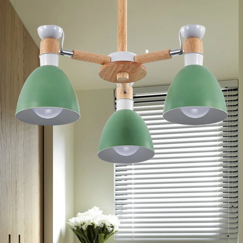 Koepelvormige studeerkamer plafondmontage licht metaal 3-lichts Macaron plafondlamp Clearhalo