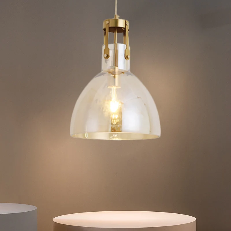 Kom Cognac Glazen Druppel Hanglamp Postmoderne Enkele Eetkamer Plafondophanglamp Clearhalo