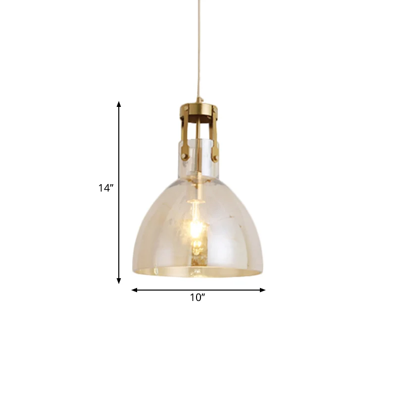 Kom Cognac Glazen Druppel Hanglamp Postmoderne Enkele Eetkamer Plafondophanglamp Clearhalo
