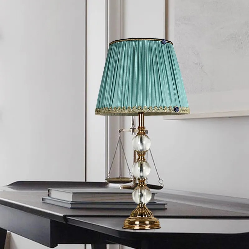 1 kop Global tafellamp modernisme handgeslepen kristallen leesboeklicht groen Clearhalo