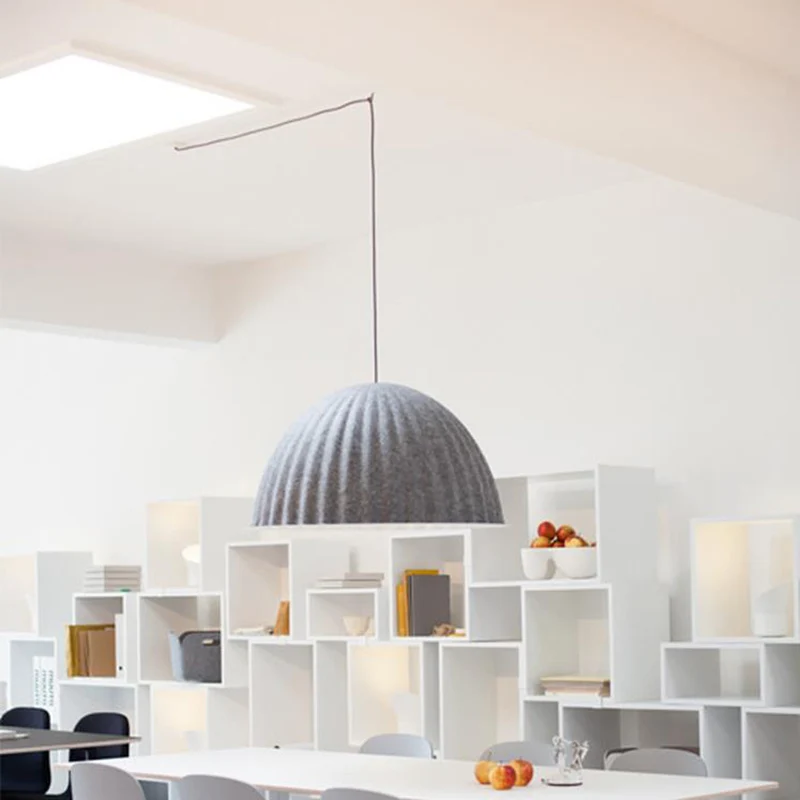 1 kop woonkamer hanglamp moderne grijze plafondophanglamp met kom metalen kap Clearhalo