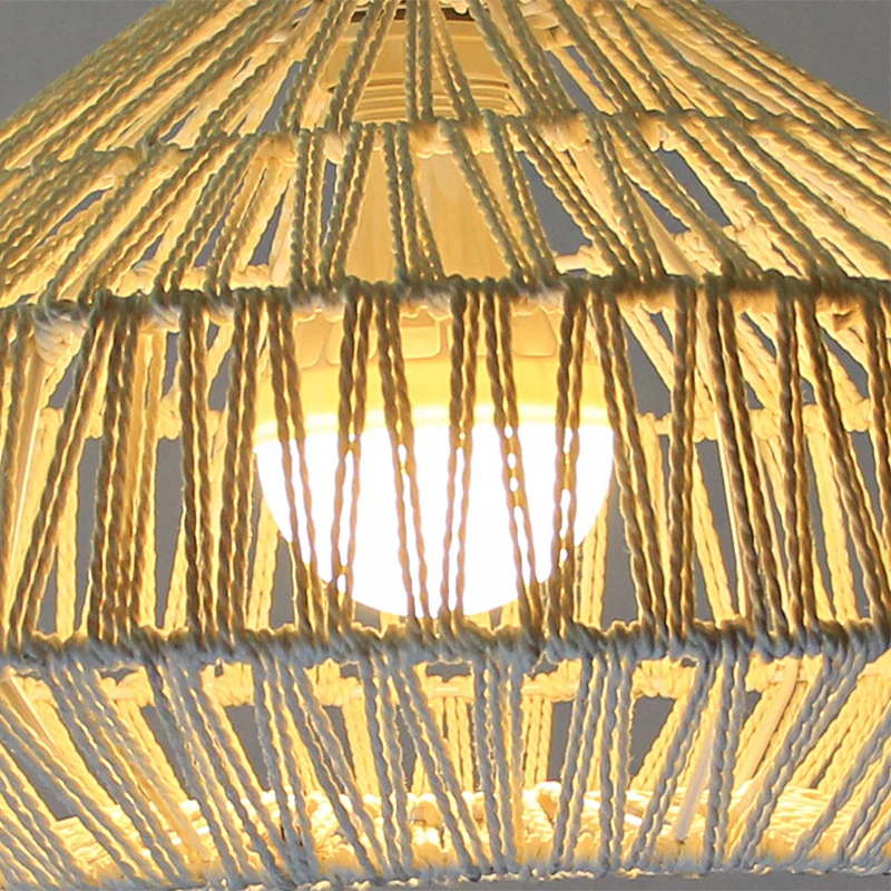 1 kop woonkamer hanglamp traditioneel beige plafond hanglamp met urn papieren kap Clearhalo