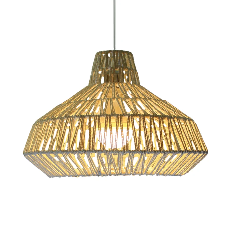 1 kop woonkamer hanglamp traditioneel beige plafond hanglamp met urn papieren kap Clearhalo