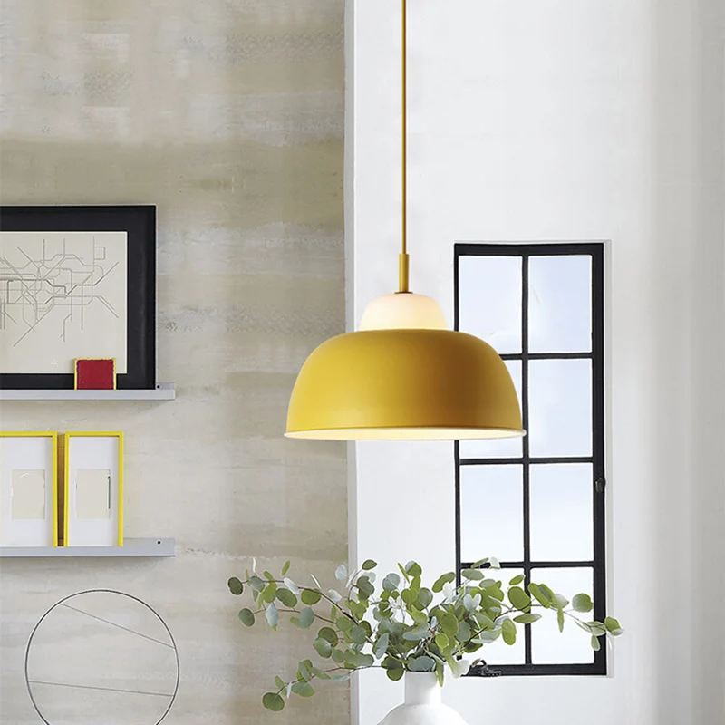 1 lamp eetkamer plafondlamp moderne stijl hanglamp met kalebas metalen kap Clearhalo