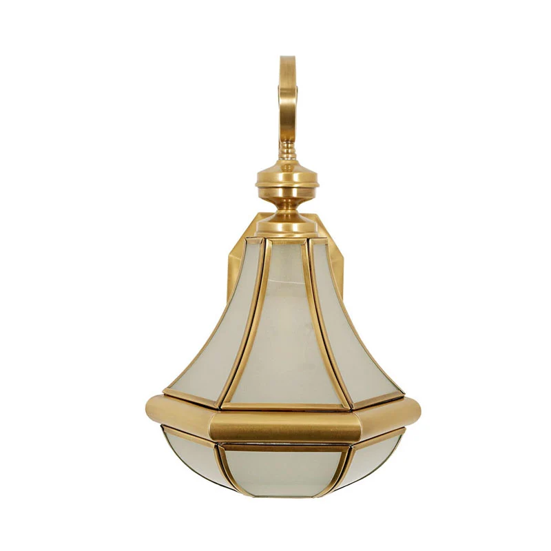 1 Lamp Kalebas Blaker Lamp Traditie Helder/Getextureerd Wit/Crème Glazen Wandverlichtingsarmatuur voor Nachtkastje Clearhalo