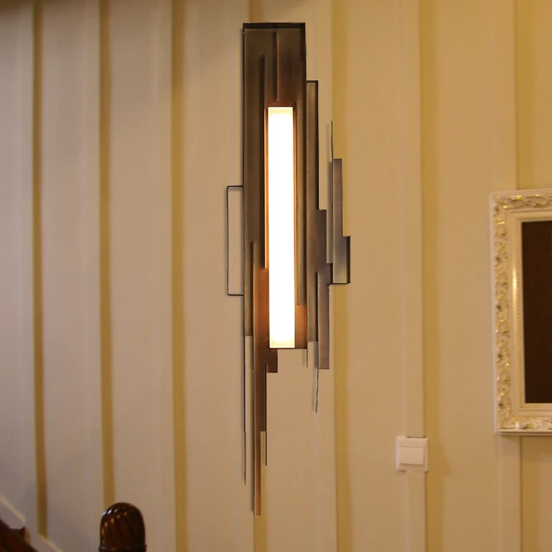 1 lamp onregelmatige vorm schanslamp traditie metalen wandverlichtingsarmatuur messing/goud met punt naar links/rechts Cle...