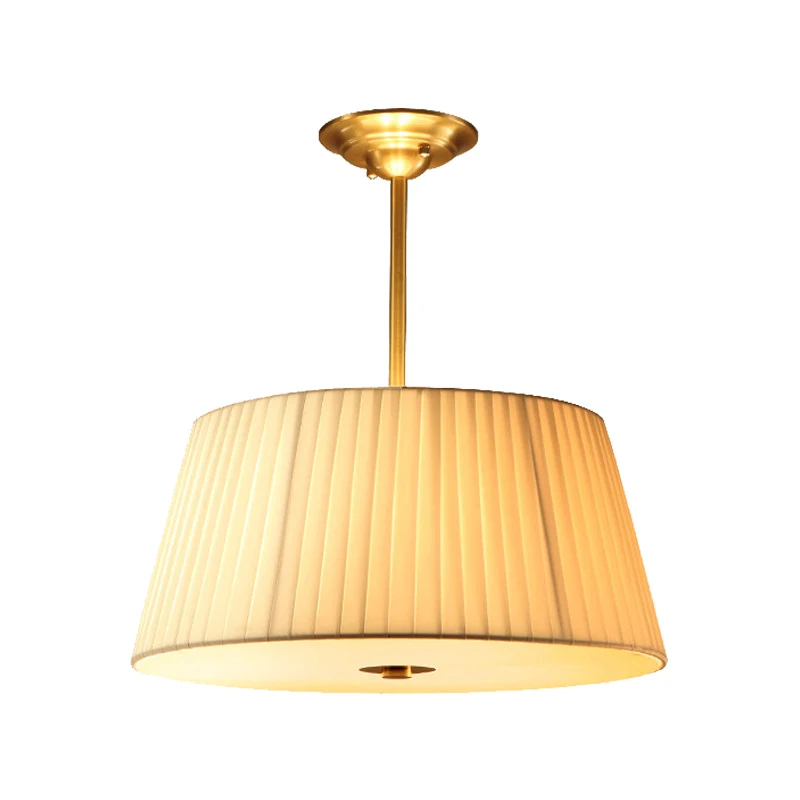 3/4 lampen woonkamer plafondmontage armatuur klassiek wit semi-inbouw met trommelstof kap, 16"/20" breed Clearhalo