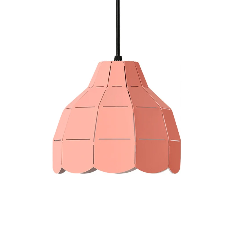 Lasergesneden bloemen aluminium druppelhanger Macaron 1 lamp groen/geel/grijs hangend lichtarmatuur Clearhalo