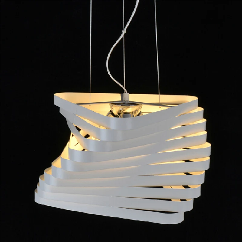 Lasergesneden hanglamp met 1 lamp, moderne metalen plafondhanglamp wit Clearhalo