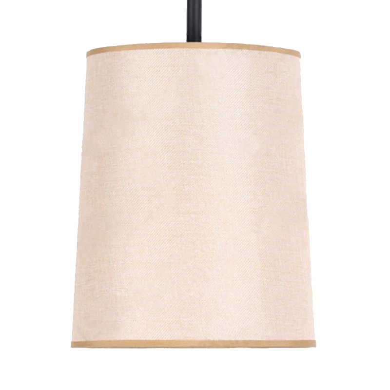 LED-cilinderplafondhanglamp Klassieke witte stoffen hanglamp voor slaapkamer Clearhalo