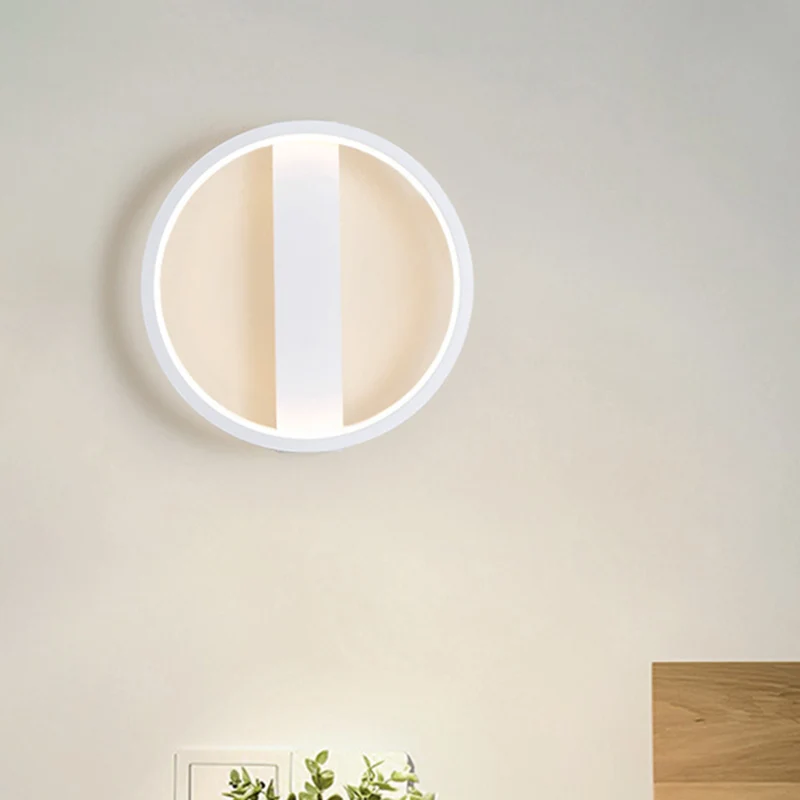 LED-wandlamp eenvoudige stijl met acrylkap, wit rond/vierkant wandlicht warm/wit licht Clearhalo