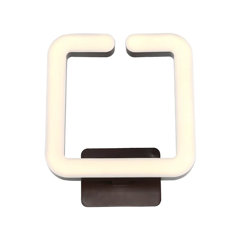 LED-woonkamerwandkandelaar met vierkant frame, acryl, 1 licht, eenvoudige wandverlichting warm/wit/natuurlijk licht Clearhalo