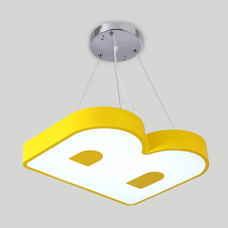 Letter hanglamp moderne stijl LED metalen plafond hanglamp Clearhalo