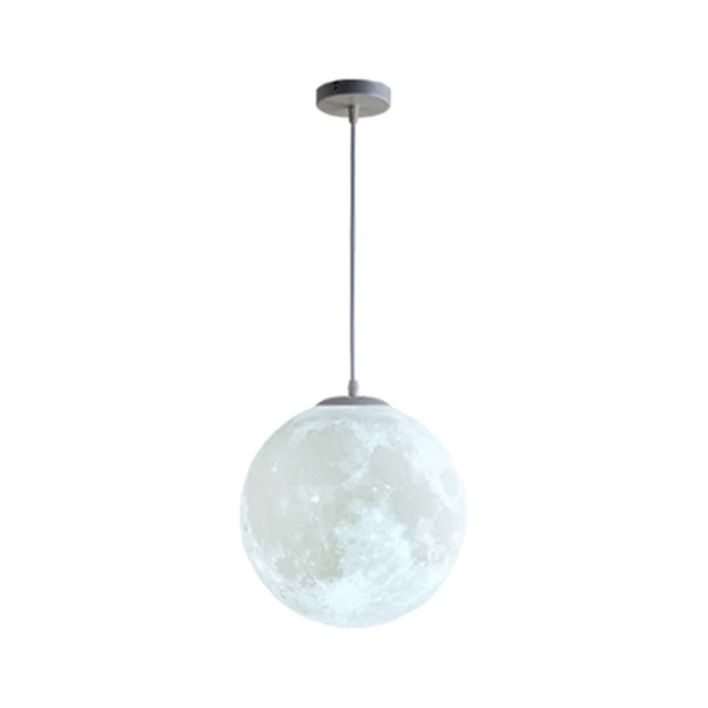 1 Light Moon Hanglampen, eenvoud, kunststof plafondhanglamp Scandinavische stijl voor slaapkamer Clearhalo