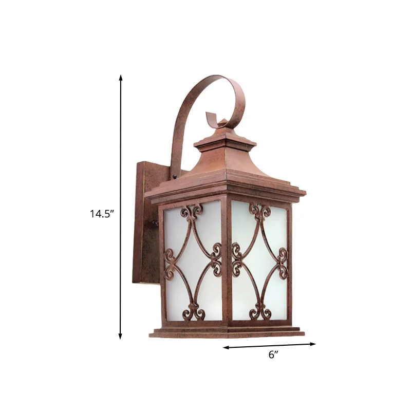 Lodge Birdcage wandkandelaarlamp enkele lamp wandgemonteerd lichtarmatuur koffie voor tuin Clearhalo