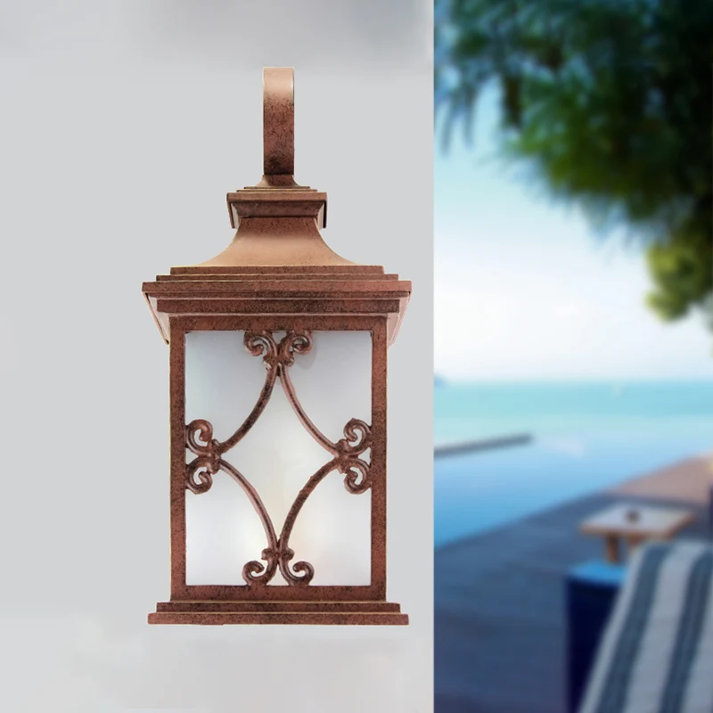 Lodge Birdcage wandkandelaarlamp enkele lamp wandgemonteerd lichtarmatuur koffie voor tuin Clearhalo