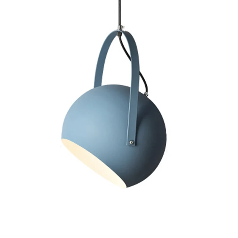 Macaron Dome Hanglamp Metaal 1 Kops Restaurant Hanglamp met gebogen handvat Clearhalo