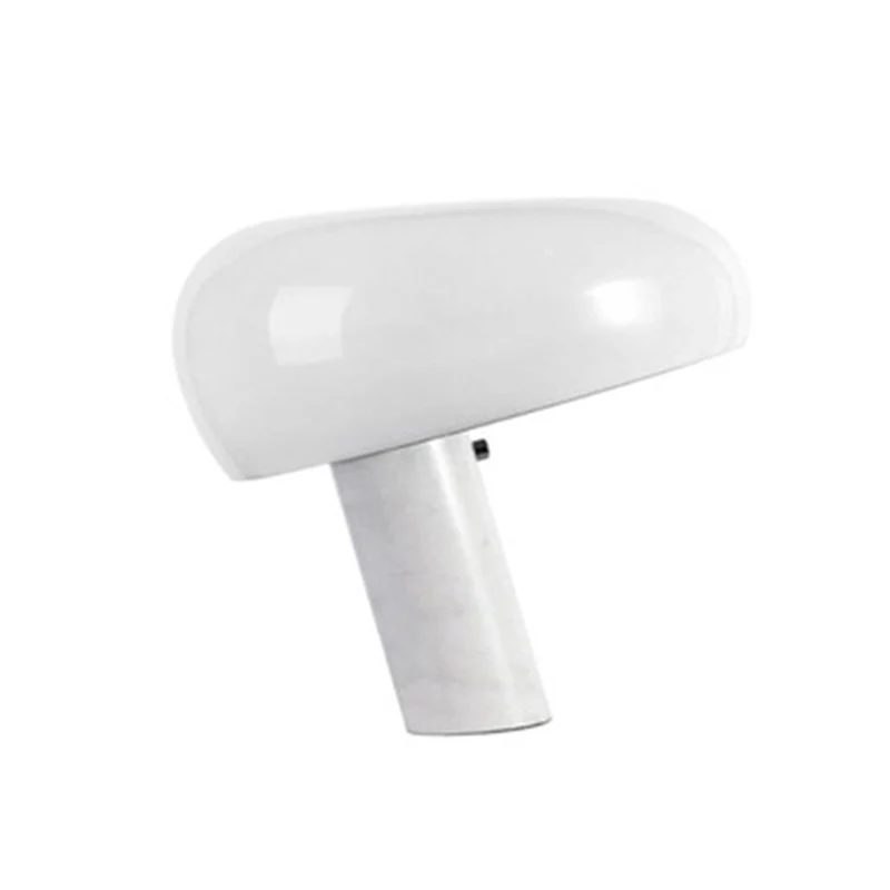 Marmeren cilindrische tafellamp Minimalistische nachtkastjeverlichting met één lamp voor het nachtkastje Clearhalo