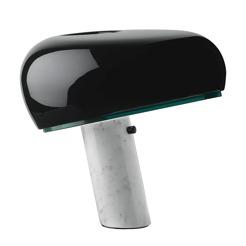 Marmeren cilindrische tafellamp Minimalistische nachtkastjeverlichting met één lamp voor het nachtkastje Clearhalo