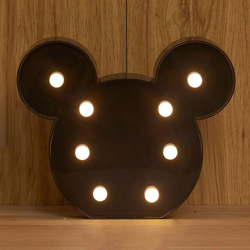Meisjes Element Plastic Nachtlamp Eigentijds LED-nachtkastjelampje op batterijen Clearhalo