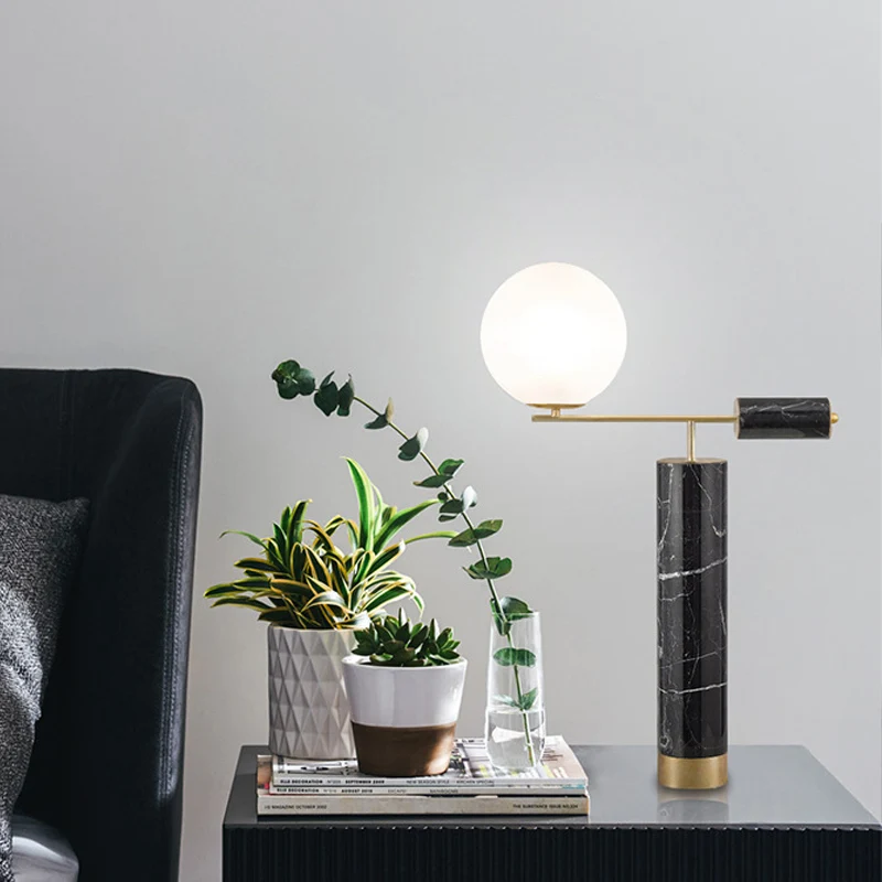Melkachtig glas Global nachtkastje licht moderniteit 1-lamps zwarte nachtkastjelamp voor woonkamer Clearhalo