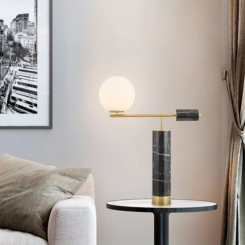 Melkachtig glas Global nachtkastje licht moderniteit 1-lamps zwarte nachtkastjelamp voor woonkamer Clearhalo