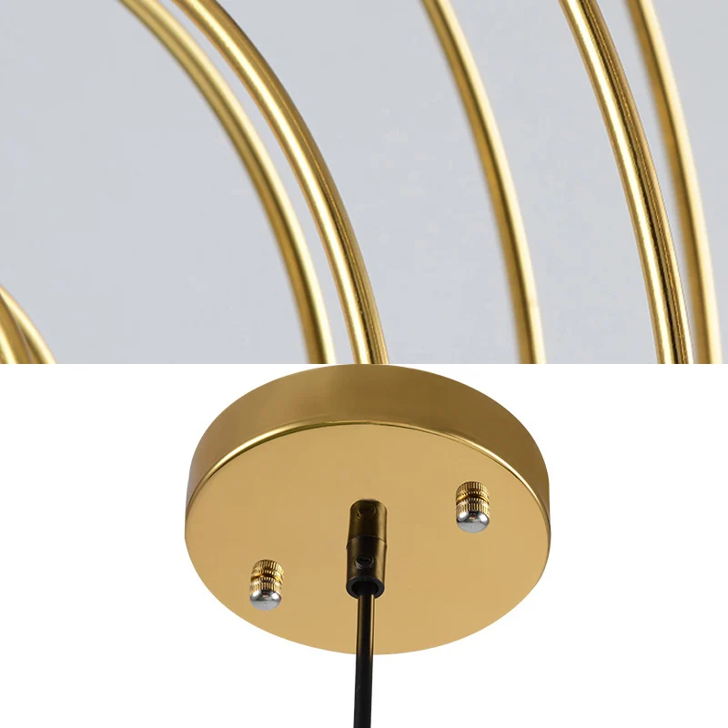 Melkglazen bol hanglamp met draadring 1 kop Hedendaagse hanglamp goud voor hotel Clearhalo