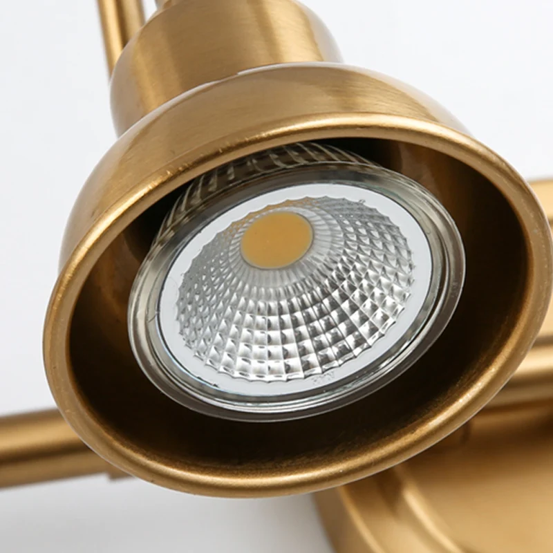 Messing lineaire LED-ijdelheidverlichting Traditionele metalen 2/3/4-lichts badkamer wandkandelaar Clearhalo