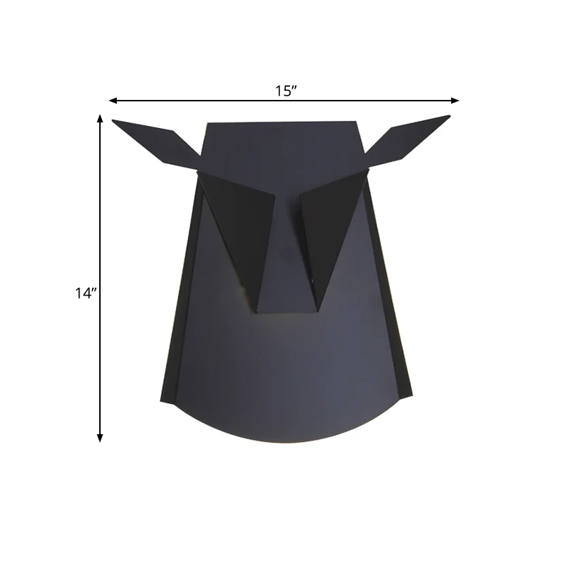 Metalen Ox Head Wandlamp Keuken Woonkamer Dieren Schanslicht met warme verlichting Clearhalo