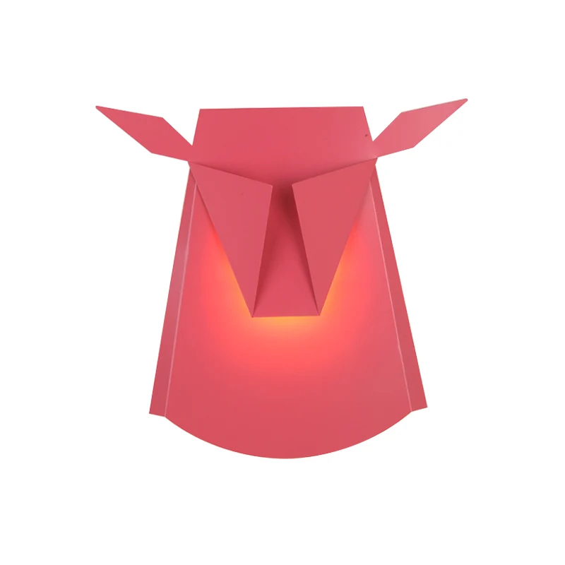 Metalen Ox Head Wandlamp Keuken Woonkamer Dieren Schanslicht met warme verlichting Clearhalo