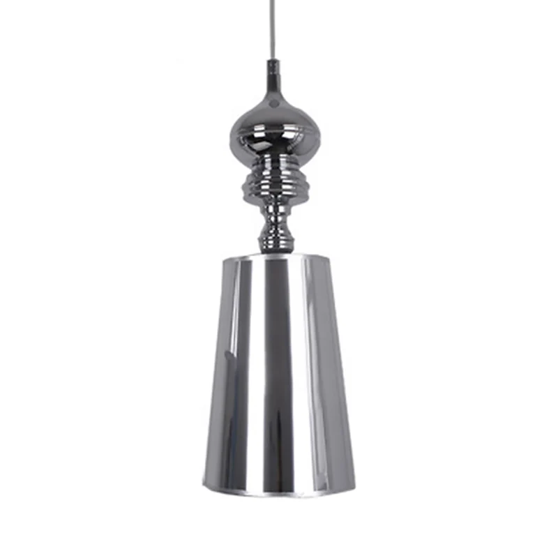 Metalen kegel slingerlicht Eenvoud 1 kop hangende hanglamp zilver/goud, 6"/8"/10" breed Clearhalo