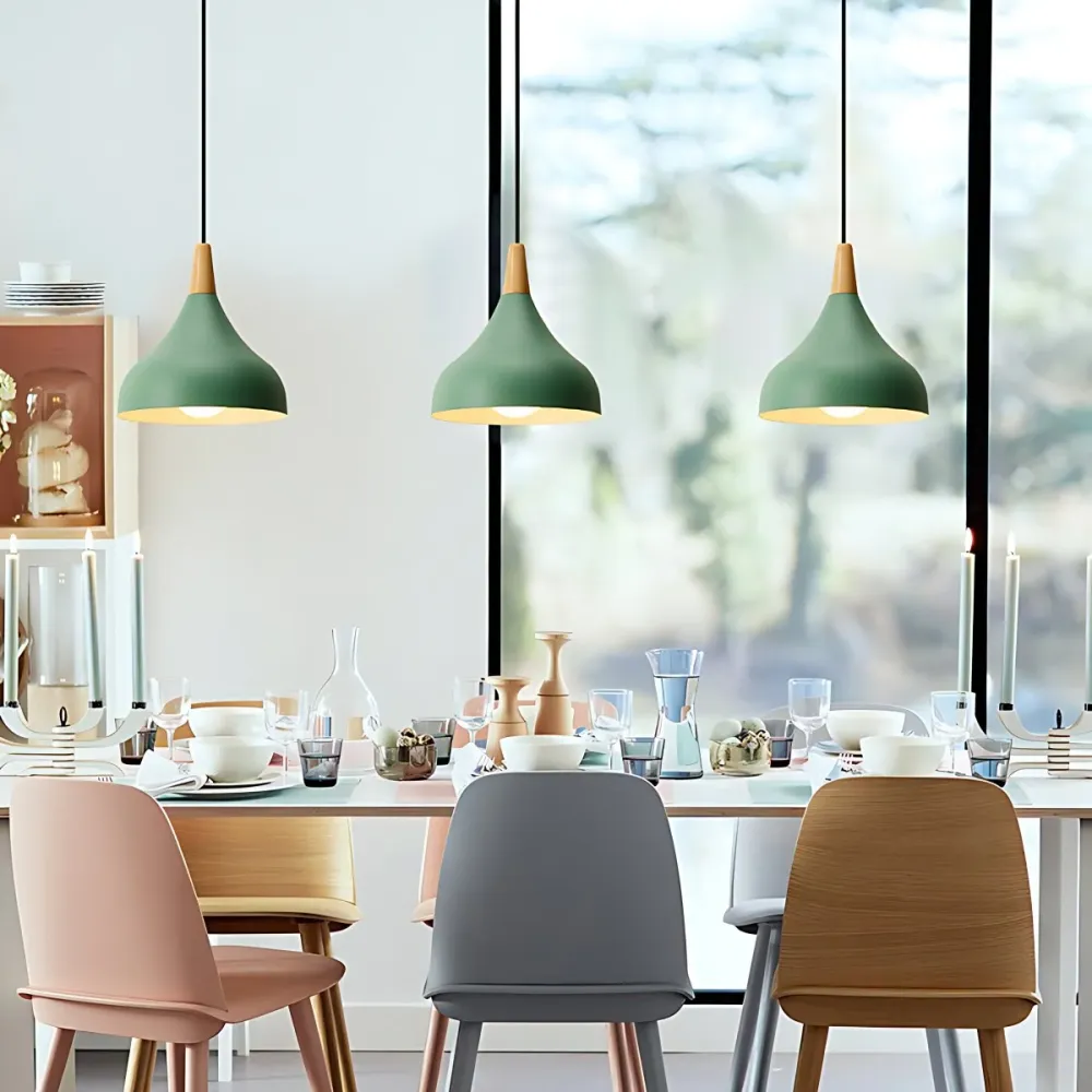 Metalen ui plafond hanglamp kleuterschool Eén lichte Macaron Loft hanglamp Clearhalo