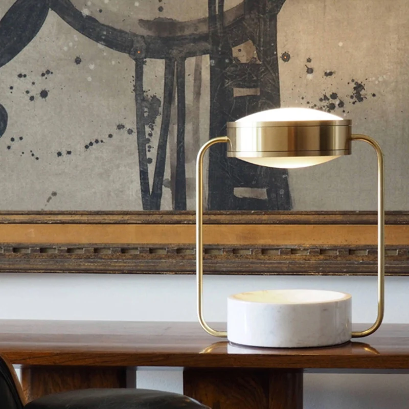 Metalen ronde nachttafellamp modernistisch 1-lamp goud verstelbare nachtkastjeverlichting voor studeerkamer Clearhalo