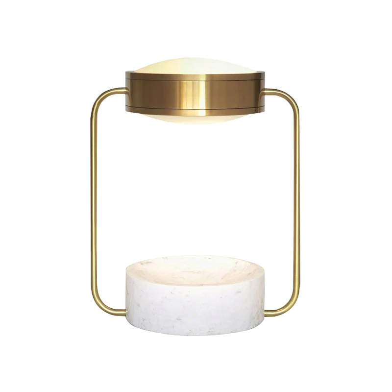 Metalen ronde nachttafellamp modernistisch 1-lamp goud verstelbare nachtkastjeverlichting voor studeerkamer Clearhalo