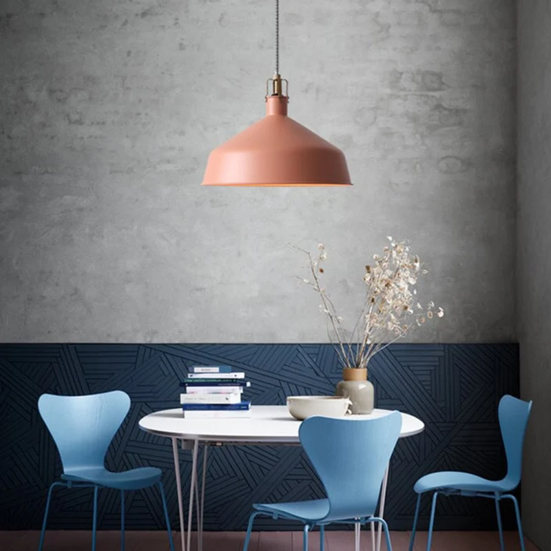 Metalen schuur hangende verlichting Moderne hanglamp met 1 kop voor eetkamer Clearhalo