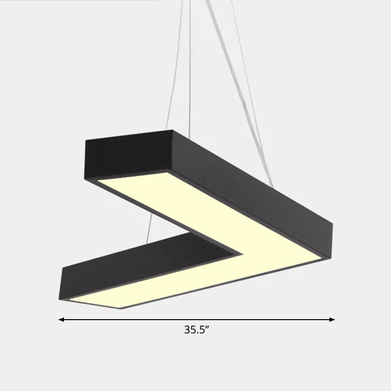 Metalen V-vormige plafondinbouwlamp Eenvoud LED-inbouwlamp voor ontvangstruimte Clearhalo