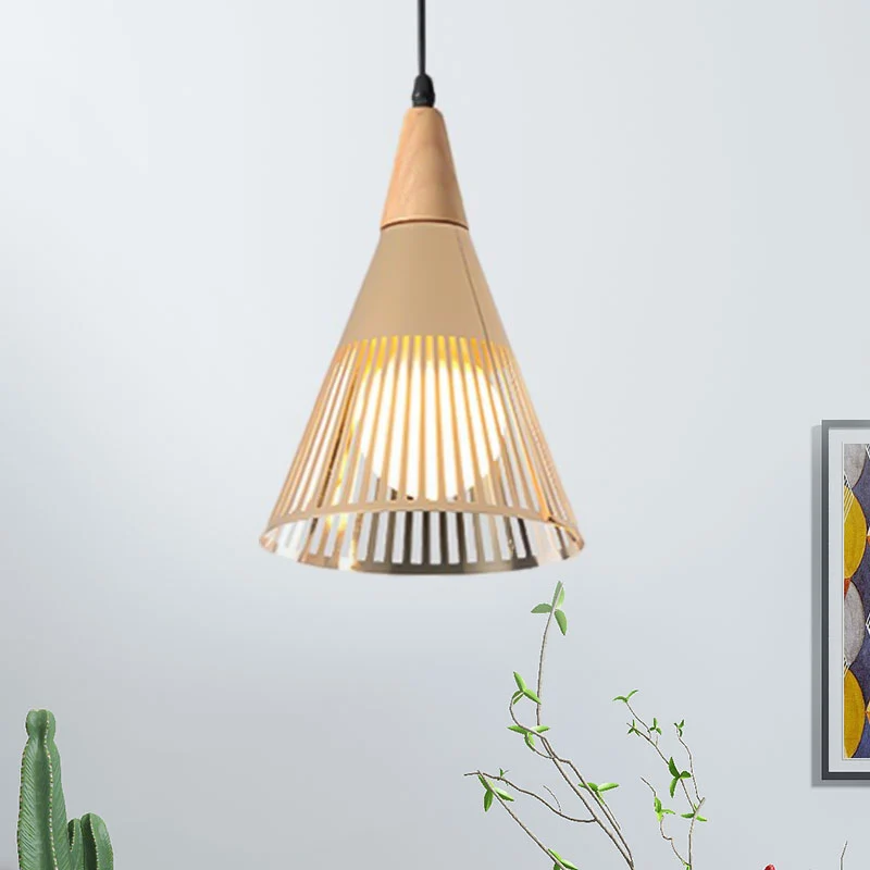 Metallic kegelvormige plafondlamp met kooikap, eigentijdse hanglamp met 1 lamp zwart/goud/wit Clearhalo
