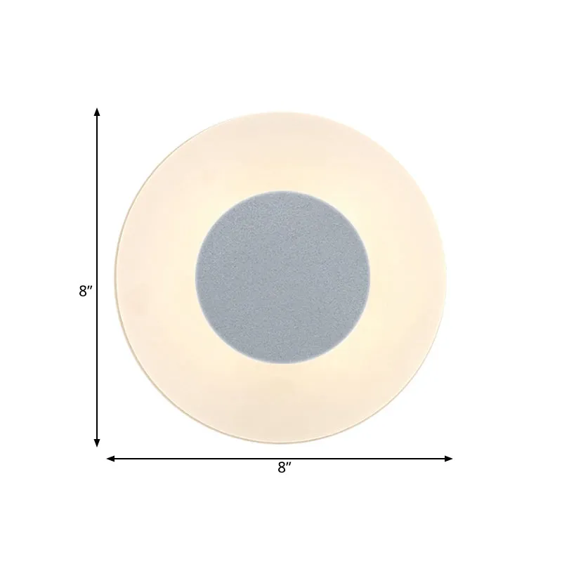 Minimalistische ultradunne acryl schanslamp LED-wandlamp schans warm/wit/natuurlijk licht Clearhalo