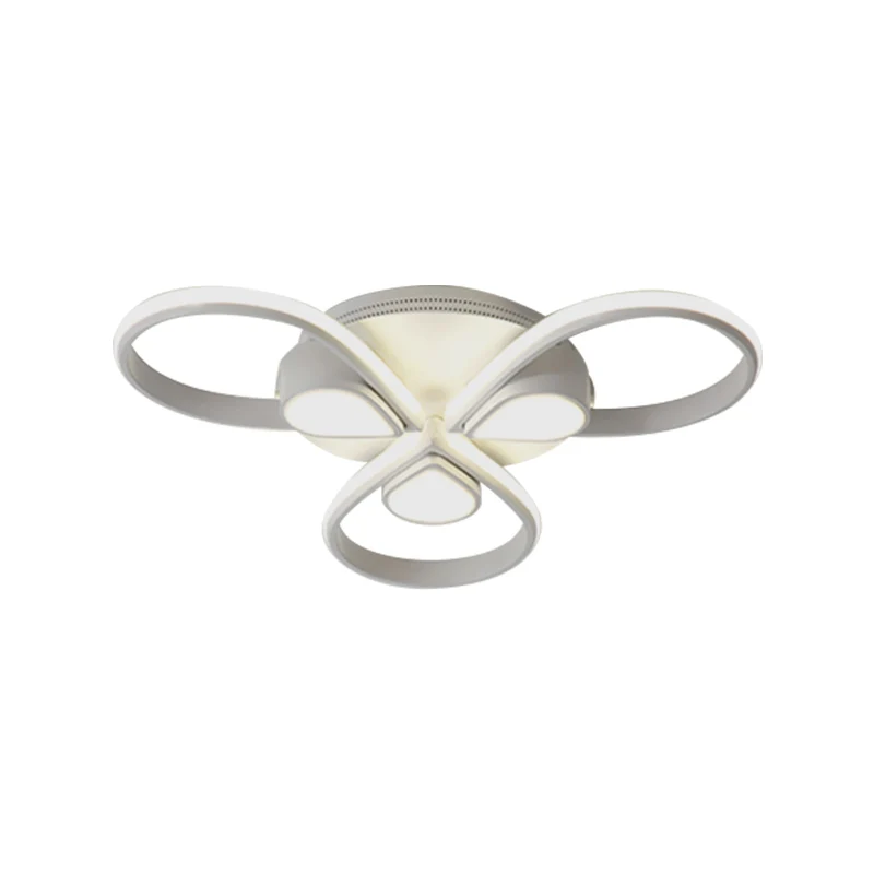 Modern eigentijds witte inbouwplafondlamp met bloem Acrylplafondlamp voor woonkamer Clearhalo