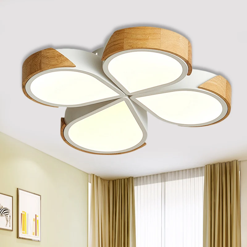 Moderne bloem inbouw plafondlamp acryl witte plafondlamp voor slaapkamer Clearhalo