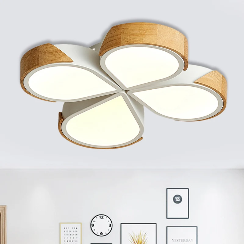 Moderne bloem inbouw plafondlamp acryl witte plafondlamp voor slaapkamer Clearhalo