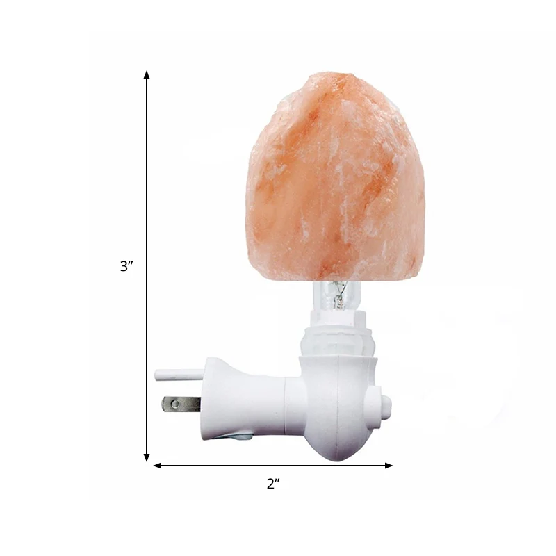 Moderne creatieve stenen wandlamp Energiebesparend wit plug- LED-nachtlampje voor gang Clearhalo
