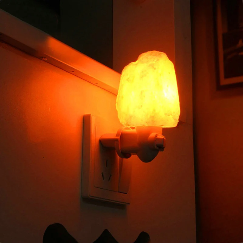 Moderne creatieve stenen wandlamp Energiebesparend wit plug- LED-nachtlampje voor gang Clearhalo