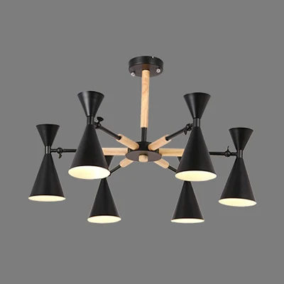 Moderne hanglampen van metaal, 6 lampen, hanglampen voor de woonkamer Clearhalo