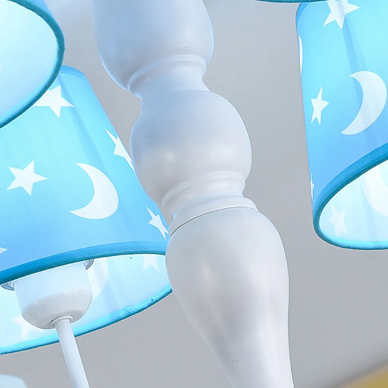 Moderne paardenhanglamp met sterstof hangende kroonluchter voor verpleegkamer Clearhalo