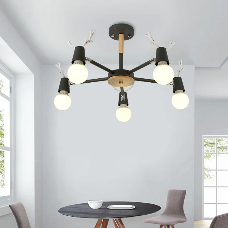 Moderne plafondverlichting slaapkamer, semi-inbouwlamp met geweidecoratie voor kinderen Clearhalo